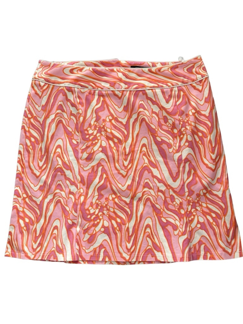 Etcetera Womens Cotton Swirl Print A-Line Skirt Multi-Color Size 12 Casual